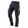 NEO Pánske pracovné nohavice veľ. XS - Séria DENIM Stretch MOCNE, tmavomodré
