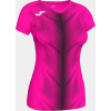Joma Dámsky dres OLIMPIA T-SHIRT FLUOR PINK-BLACK S/S WOMAN Veľkosť: 4XS/3XS
