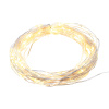ACA Lighting LED dekoračná strieborná girlanda 20 LED, teplá biela farba, 2x batéria AA, 200 cm, IP20