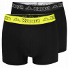 Boxerky Kappa Boxers 2-Pack Black/Limeade|2XL