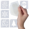 VIANOČNÉ ŠABLÓNY NA UMELÝ SNEH OPAKOVANE POUŽITEĽNÉ SADA 50 ks VZOROV
