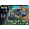 Revell Krupp Protze KFZ 69 With 3,7cm Pak Model Military tank 1:76, 61 dielov (Revell Krupp Protze KFZ 69 With 3,7cm Pak 1:76, 10,7cm, Model No.: 03344)
