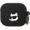 Karl Lagerfeld 3D Logo NFT Choupette Head Silikónové Puzdro pre Airpods 3 Black 3666339087913