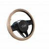 KM MOTORS Luxusný poťah na volant BÉŽOVÝ 380mm