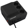 POWER WALKER Regulátor napätia PowerWalker AVR 1000, 3 zásuvky AC, 180 – 264 V, čierna