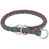 TRIXIE Obojek CAVO kulatý polostahovací, sangria/petrolejová L-XL: 52-60cm/ ø18mm