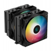 DEEPCOOL chladič AG620 BK ARGB / 2x 120mm fan / 6x heatpipes / PWM / pro Intel i AMD / černý (R-AG620-BKANMN-G-2)