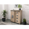 Bighome - IRON Komoda Mango 90x45x100 bielo, lakovaná