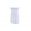 TENTino Elastický obrus SKIRTING na koktailový bistro stôl 60 cm VIAC FARIEB Farba obrusu: BIELA / WHITE