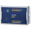 Planét WGS-4215-8HP2S plochý L4 switch, 8x1Gb, 2x1Gb SFP, 4+4 PoE 802.3at/bt 360W, 48-56VDC, -40~75°C, IP30, fanless