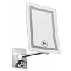 Sapho Závesné kozmetické zrkadlo LED, 160x240mm, chróm