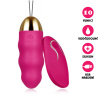 Bezdrátové vibrační vajíčko USB Silicone Beads růžové