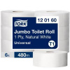 Toaletný papier 1-vrstv. TORK Jumbo 26cm, návin 480m, sivý T1 (6ks)