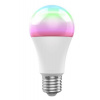 WOOX R9074, smart žárovka E27 230V, WiFi, baňka, 806lm, vícebarevná RGB+CCT, kompatibilní s Tuya