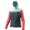 Tričko DYNAFIT Traverse Sun Hoody W cinder cloud blue XS