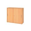 Skriňa s posuvnými dverami, na spisy/zakladače, 1200 x 400 x 1100 mm, buk/bukové drevo