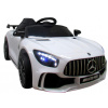 R-Sport Elektrické autíčko Mercedes GTR-S vstup MP3 USB diaľkový ovládač 2.4 GHz biela