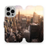 Flipové pouzdro Mobiwear - Apple iPhone 16 Pro - M138P New York (Knížkové flip pouzdro, obal, kryt na mobil Apple iPhone 16 Pro - M138P New York, materiál Umělá kůže + TPU - ochrana 360°, stojánek, si