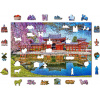 WOODEN CITY drevené puzzle - Chrám Byodo-in, Kjóto, Japonsko 505 dielikov NB 505-0123-L