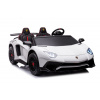 LEAN CARS Elektrické autíčko Lamborghini XXL - 200W 24V - dvojmiestne - biele - 200W - 24V/14Ah - 2025