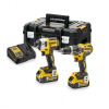 DeWalt DCK266P2T aku rázový uťahovák DCF887 + aku vŕtačka s príklepom DCD796, 18V 2x5,0Ah aku