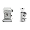Ascaso Dream ONE, leštený hliník + Rocket Espresso SUPER FAUSTO, chrome