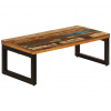 vidaXL Konferenčný stolík 100x50x35 cm, recyklovaný masív a oceľ - Hnedá - 181283-115394