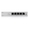 Zyxel GS1200-5HPv2 5-portový stolový gigabitový webový inteligentný PoE switch, 4x PoE+ GbE, PoE 60W, bez ventilátora GS1200-5HPV3-EU0101F ZyXEL