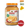 Holle Bio broskyňa a jablko 6 x 190 g