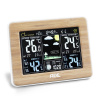 ADE Bamboo 16,5 x 12 cm hnedá - elektronická meteorologická stanica z plastu s vonkajším senzorom