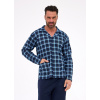 Cornette pyžamo 114/81 dlhé/r S-2XL pánske bez zipsu tmavě modrá L