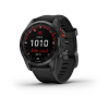 Garmin fenix 7s Solar, Gray/ Black Silicone Band, EU 010-02539-13