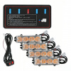 4 KS VÝSTRAŽNÁ LED DIÓDOVÁ CESTNÁ LAMPA MAJÁKY STROBOSKOPY + MODUL