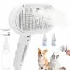 Elektrická parná kefa na česanie srsti psov a mačiek, samočistiaca
