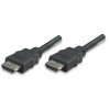 MANHATTAN kabel HDMI s Ethernetem, HEC, ARC, 3D, 4K, stíněný, 3m, Black 323222