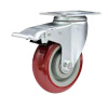 BORMANN Pro Koliesko z PVC s brzdou, koliesko φ100, nosnosť 100 kg, doska Η131 mm 93,5 x 65 mm (BHT9017)