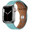 AppleKing kožený remienok s kolíčkovým zapínaním pre Apple Watch Ultra 49mm / 46mm / 45mm / 44mm / 42mm - tyrkysový - možnosť vrátiť tovar ZADARMO do 30tich dní