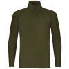 Tričko S Dlhým Rukávom Korda Kool UPF Zip Jersey Dark Olive XXXL