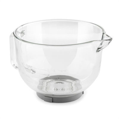 Klarstein Bella Glass Bowl, sklenená miska, príslušenstvo k Bella 2G kuchynským robotom (TK2-Bella glass B)