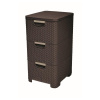 Regál Curver Style 3x14L so šuplíkmi tmavě hnědý