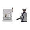 Ascaso Steel DUO PID PLUS, Inox&Wood + Eureka Mignon Libra 65 All Purpose, CR grey