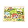 Viga Detské drevené puzzle Farma 48 ks 40x30x1 plnofarebný motív