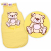 Spací vak Medvedík Teddy Baby Nellys - žltý / krémový vel. 2