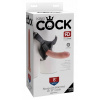 Dildo strap on King Cock 20,6 cm telovej farby