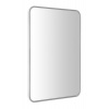 Sapho FLOAT LED podsvietené zaoblené zrkadlo v ráme 500x700mm, biela SPH 22571