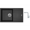 Set Sinks LINEA 780 N Metalblack + batéria Sinks MIX 3 chróm