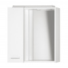 Aqualine ZOJA/KERAMIA FRESH galérka s LED osvetlením , 60x60x14cm, ľavá, biela SPH 45021