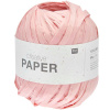 Rico design háčkovacia papierová priadza Creative paper odtieň 003 lososová - 3 ks