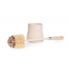 WC kefa voľne stojaca s rukoväťou z bukového dreva NATURAL LOOK, 45,5 cm