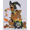 Maľovanie podľa čísel Halloweensky Scooby (Scooby Doo), 40x50 cm, bez rámu a bez vypnutia plátna (6064030)